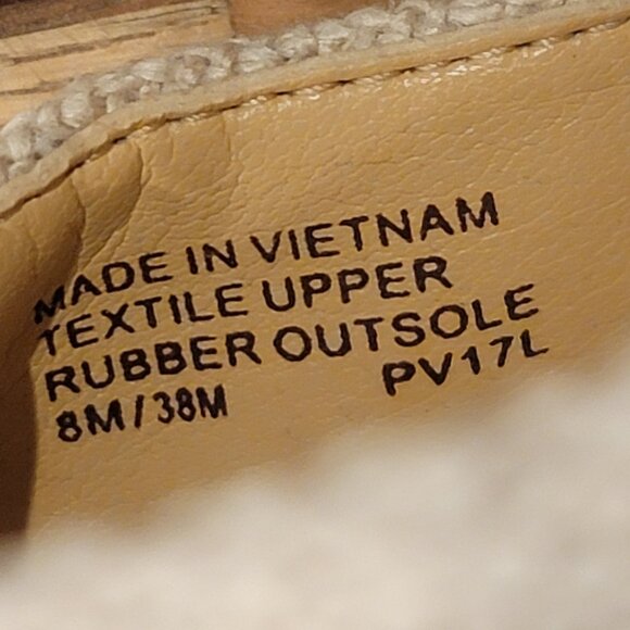 Michael Kors Damita wedge sandals in Pale Gold Linen - Picture 13 of 13